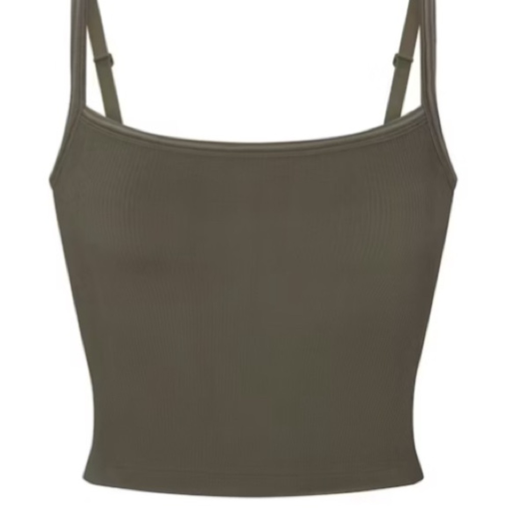 nikeSKIMS Ribbed seamless Cami Tank Dusty OakMoss/XS BNWT*UNRELEASED
